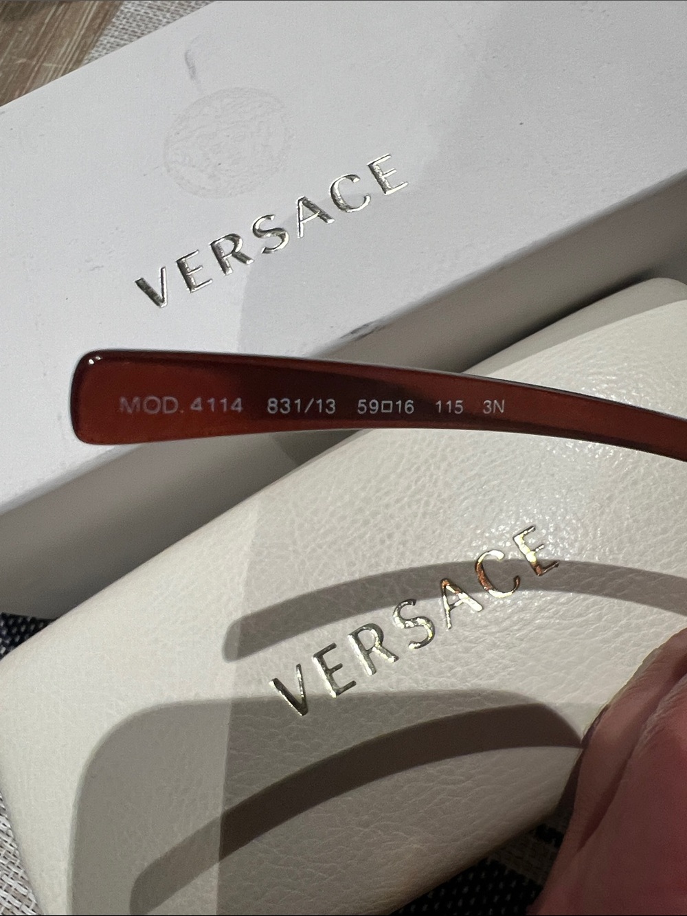Versace Oversized Brown Gradient Women's Sunglasses w/ Case & Box - Picture 7 of 10